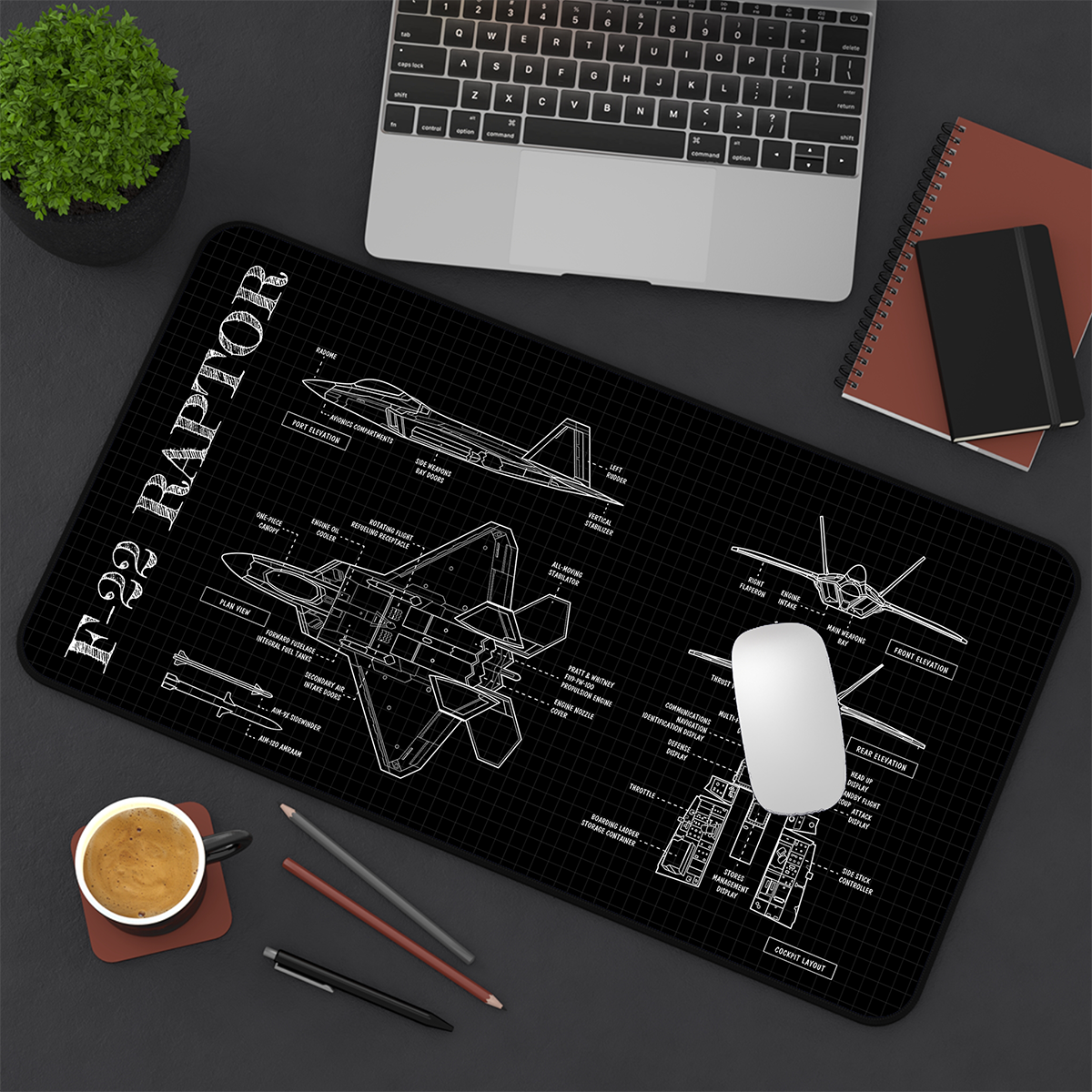 F-22 Desk Mat