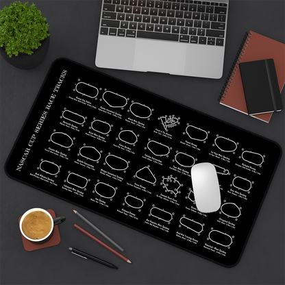 Indycar Race Tracks Desk Mat