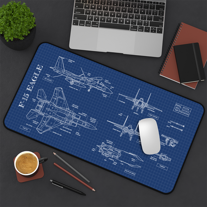 F-15 Blueprint Desk Mat