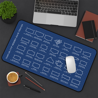 Indycar Race Tracks Desk Mat