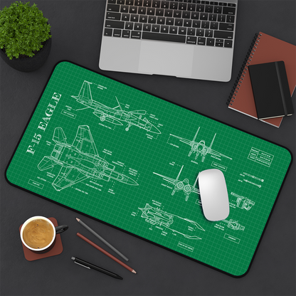 F-15 Blueprint Desk Mat