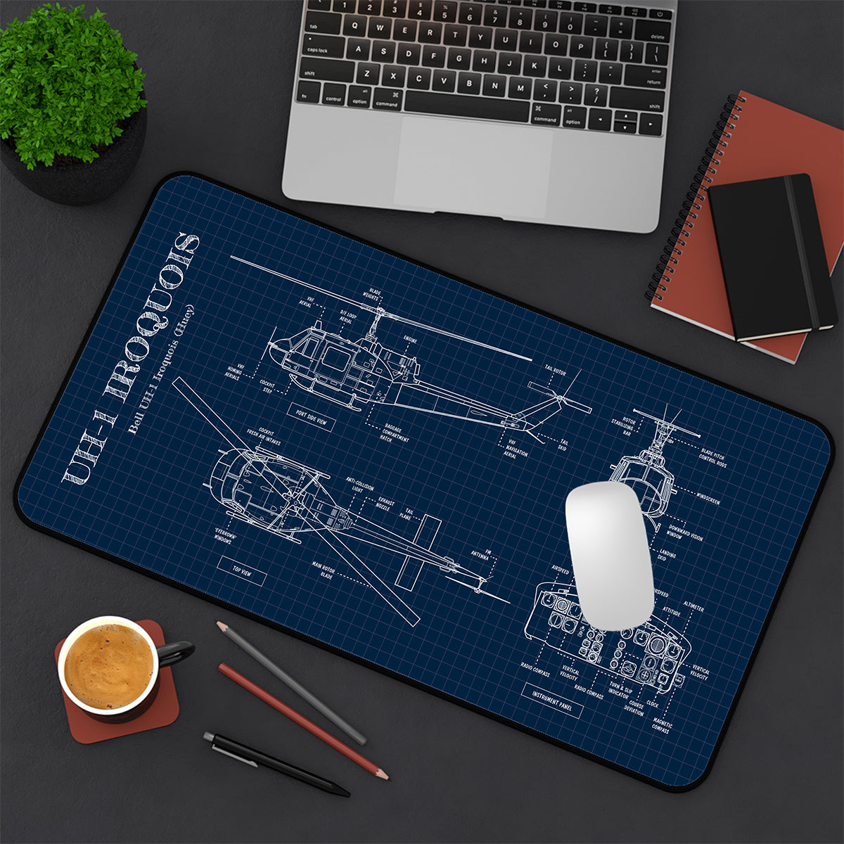 UH-1 Iroquois Desk Mat