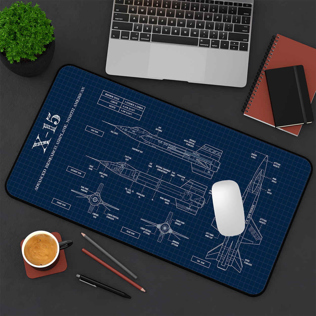 NASA X-15 Desk Mat