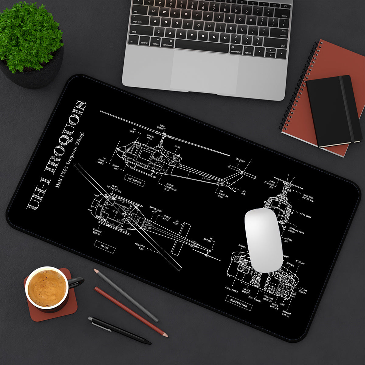 UH-1 Iroquois Desk Mat