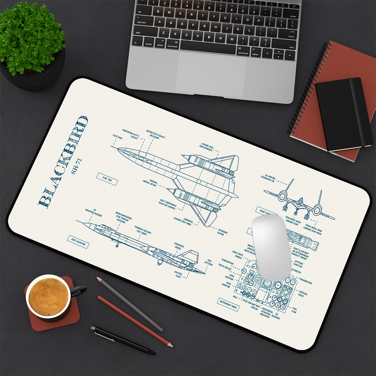 Blackbird SR-71  Desk Mat