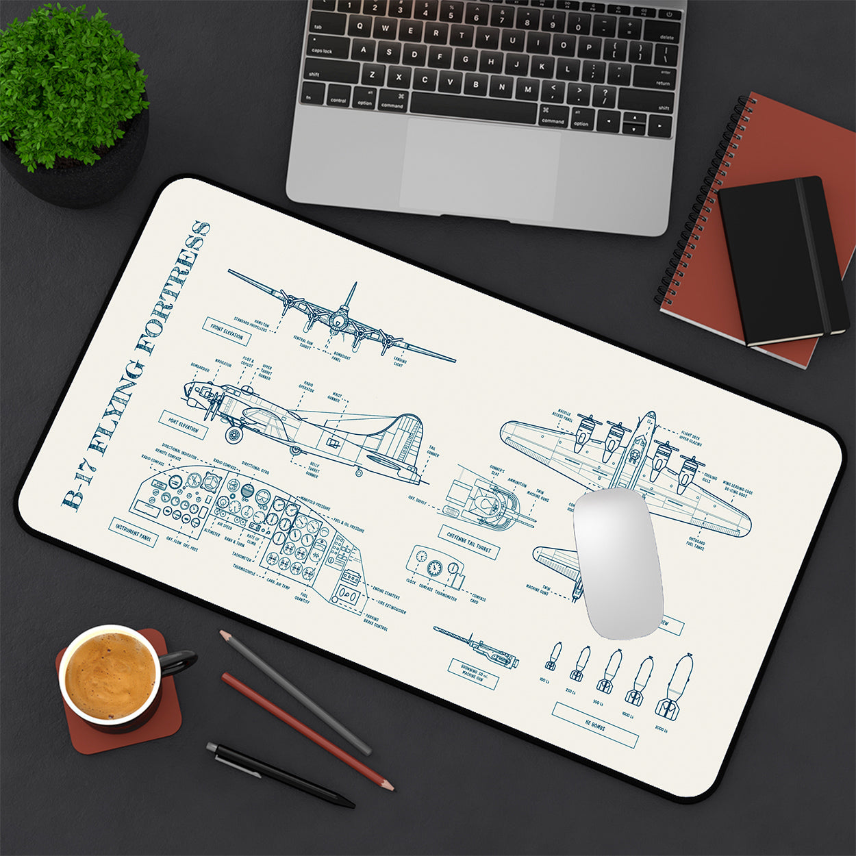 B-17 Flying Fortress Desk Mat