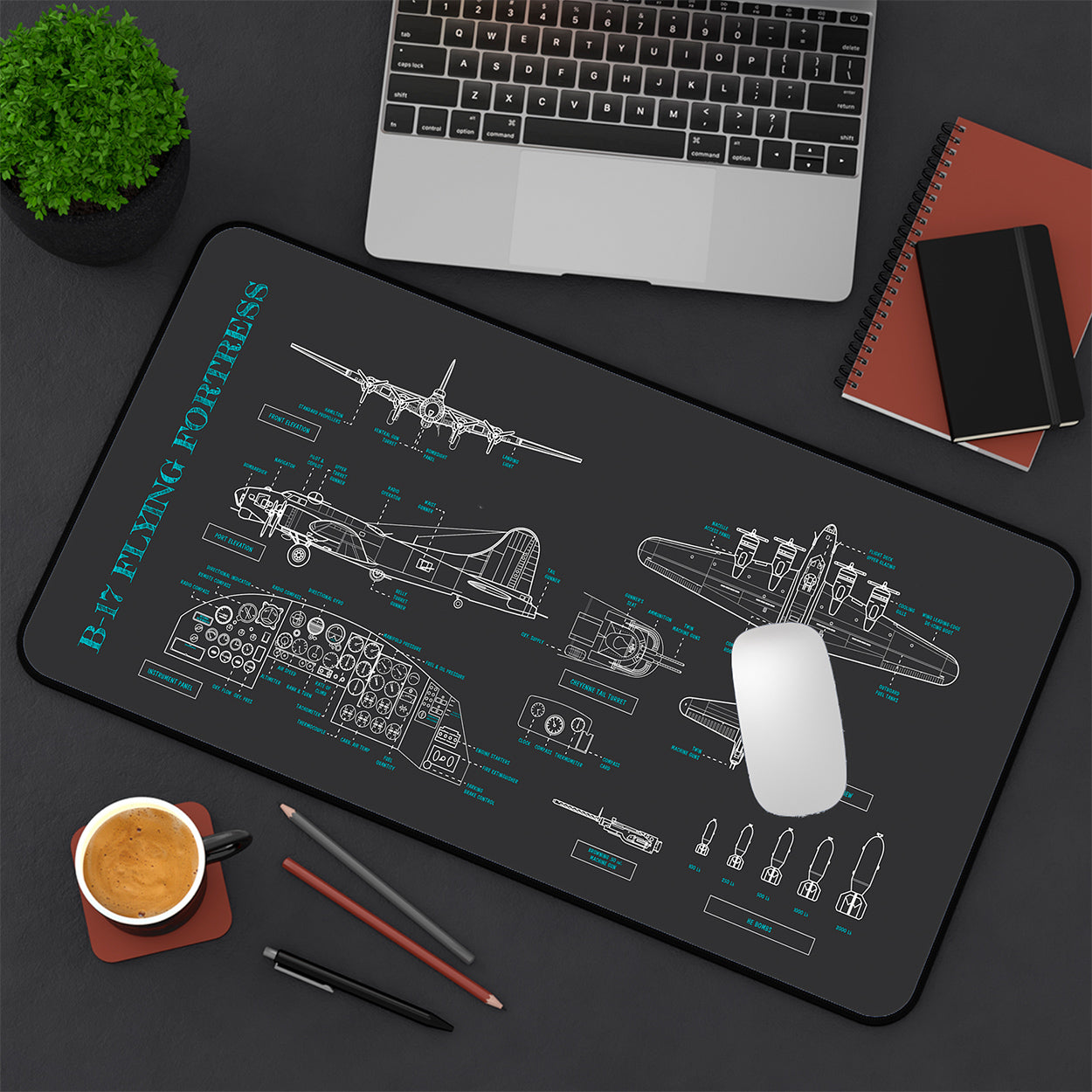 B-17 Flying Fortress Desk Mat