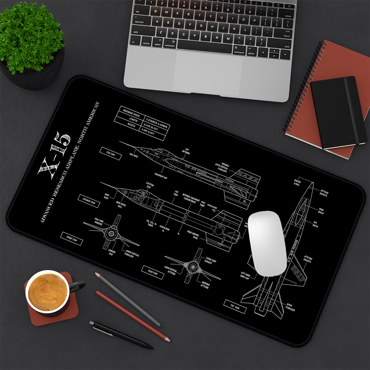 NASA X-15 Desk Mat