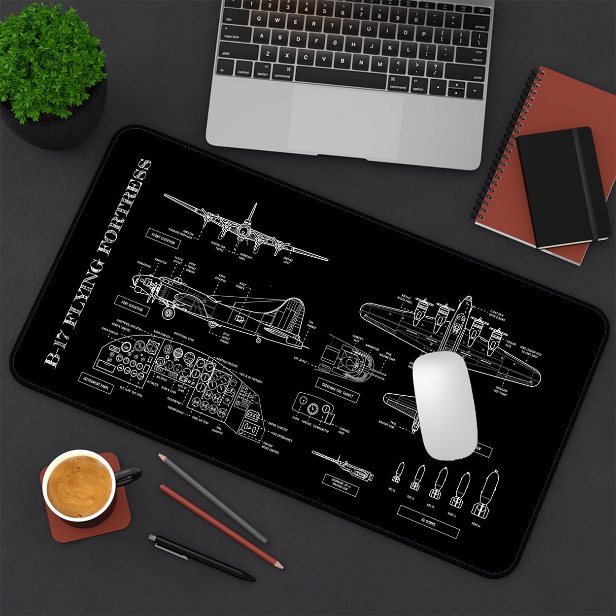 B-17 Flying Fortress Desk Mat