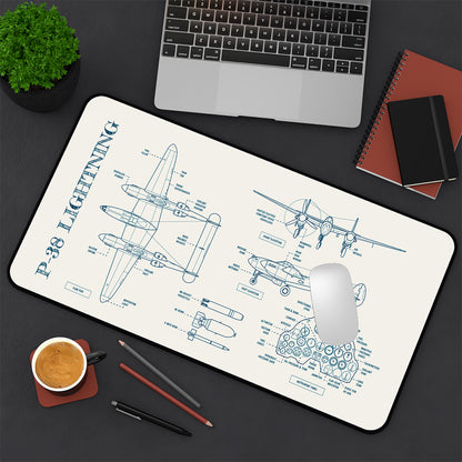 P-38 Lightning Desk Mat