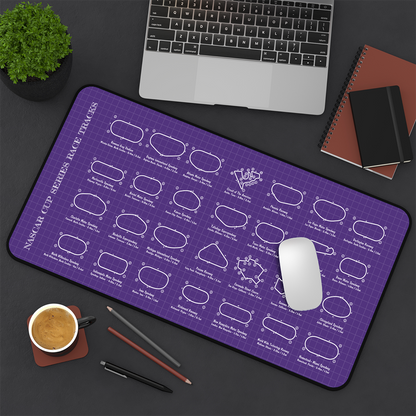 Indycar Race Tracks Desk Mat