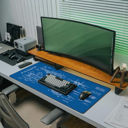 F-15 Blueprint Desk Mat