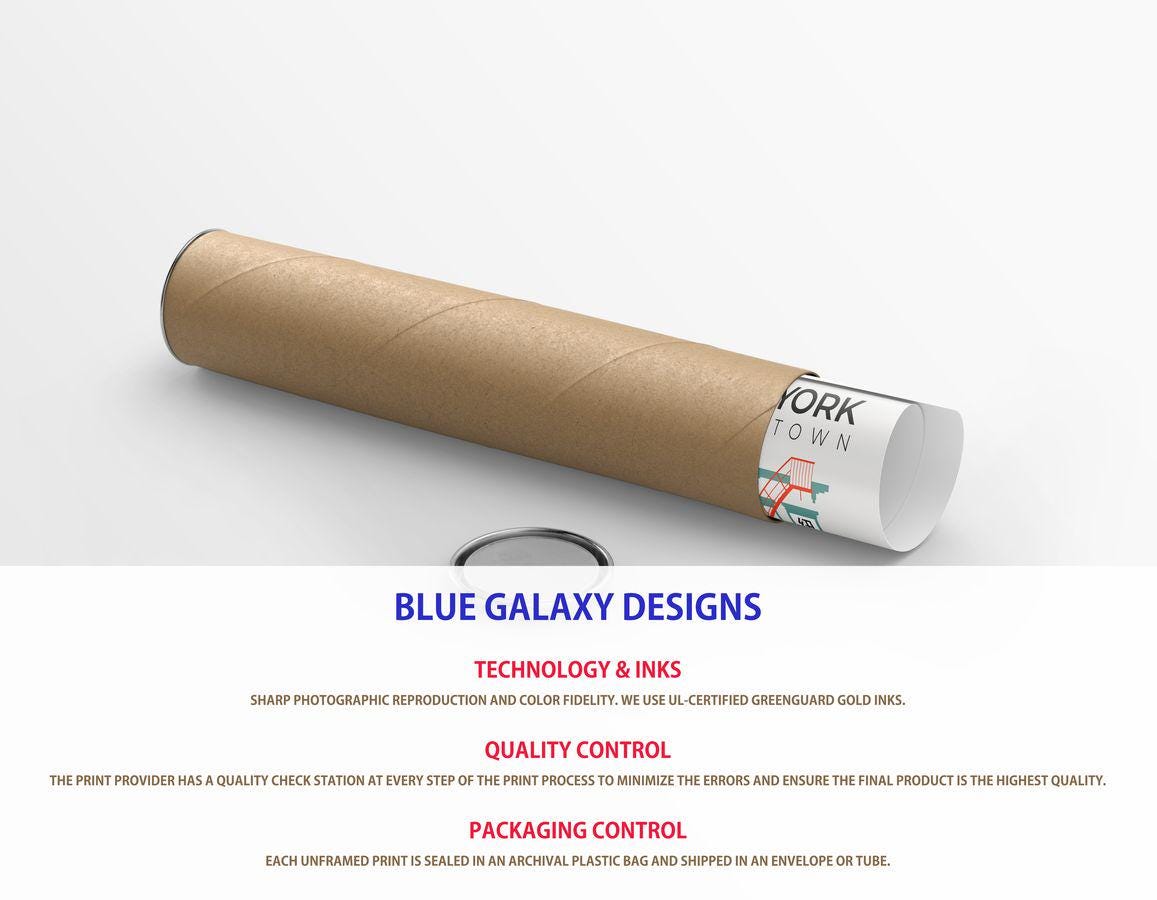 Roll of paper with a label on a white background, featuring 'Blue Galaxy Designs' text.