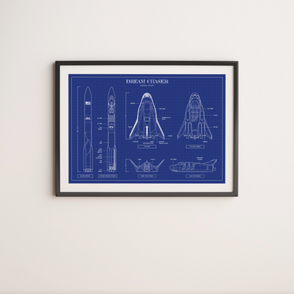 Dream Chaser Blueprint Poster