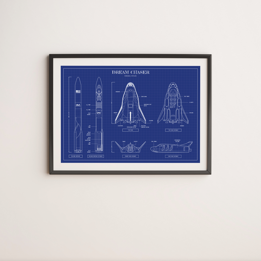 Dream Chaser Blueprint Poster
