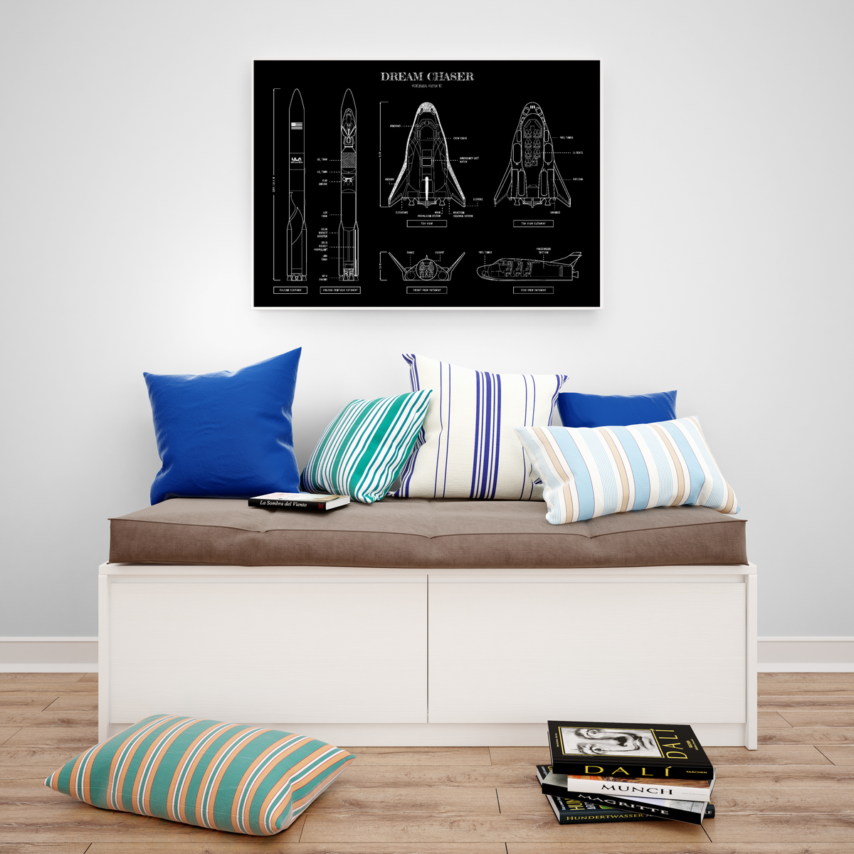 Dream Chaser Blueprint Poster