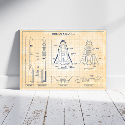 Dream Chaser Blueprint Poster