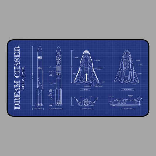 Dream Chaser Blueprint Desk Mat
