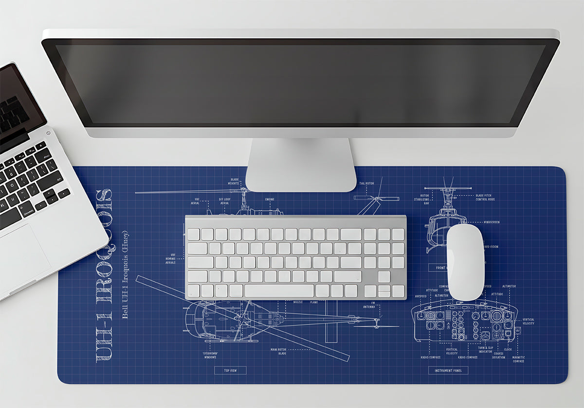 UH-1 Iroquois Desk Mat
