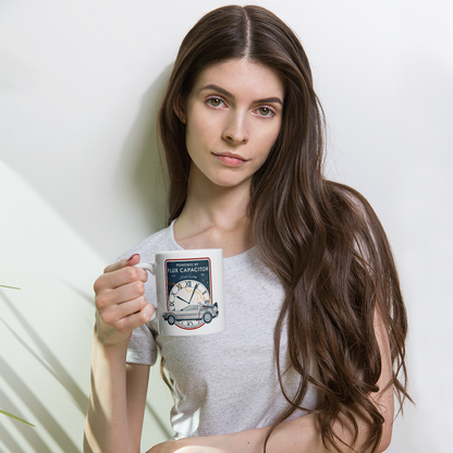 Back to the Future - Powered by Flux Capacitor - White glossy mug